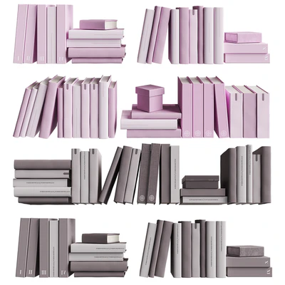 7colors monochrome books set — Ver 6