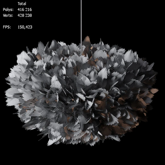 White Feather Chandelier — Скачать