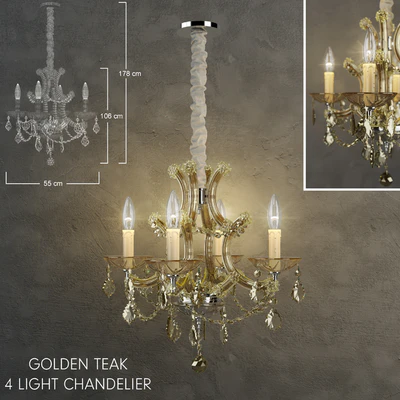 Golden Teak Chandelier — Скачать