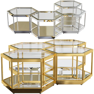 Eichholtz Set of 4 Sax Coffee Tables — Descargar