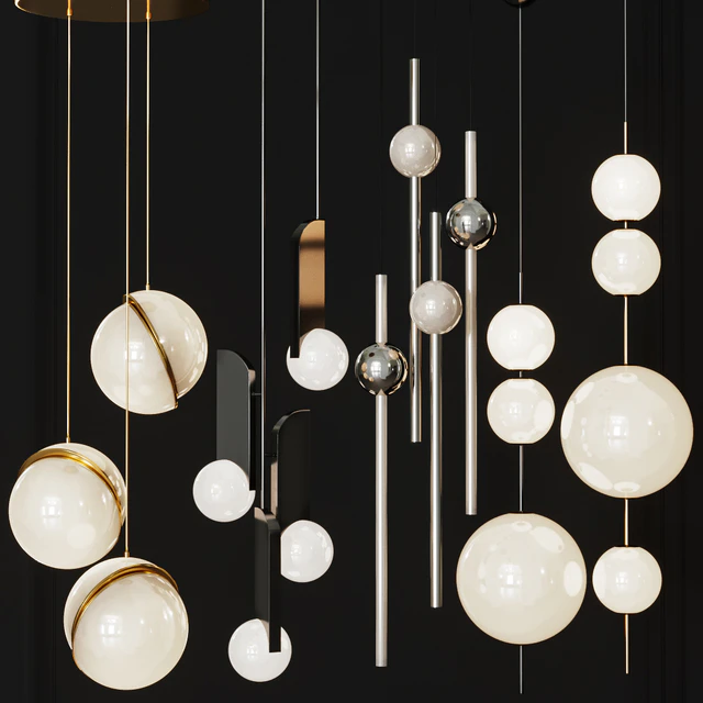 Four Pendant Lights amazing set vol.26 — Скачать