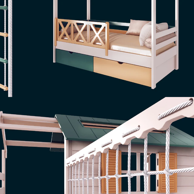 Baby bed and playground — Descargar