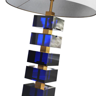 Lacquered natural brass table lamp — Вид 3
