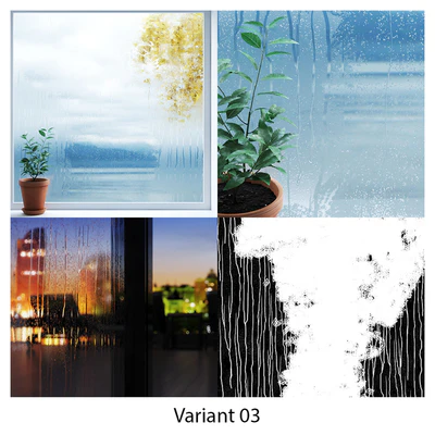 Wet glass - drops in the rain — Ver 2