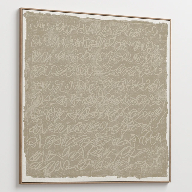 Large Textural Abstract Neutral Wall Art C-401 — Скачать