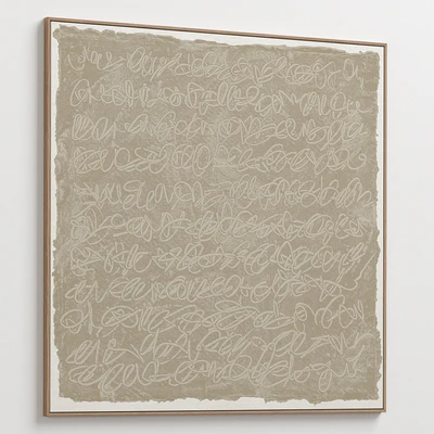 Large Textural Abstract Neutral Wall Art C-401 — Вид 7