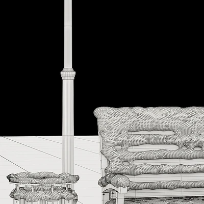Snow-covered bench — Ver 3