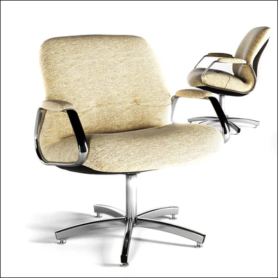 Charles Pollock style STEELCASE Chrome — Ver 1