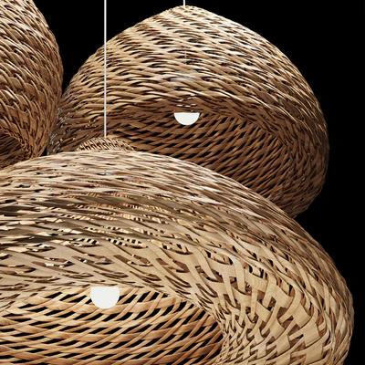 Rattan Pendant Light 08 — Ver 7