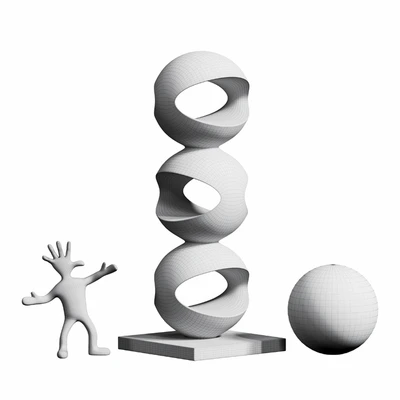 Endless ball ornament sculpture — Вид 2