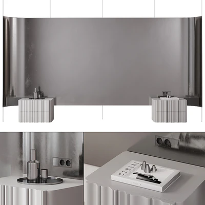 Bedroom headboard with metallic — Ver 1