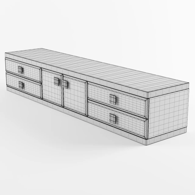 Longhi ASPEN Leather sideboard — Descargar