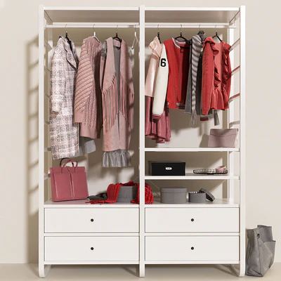 Open wardrobe IKEA elvarli c clothing — Ver 1