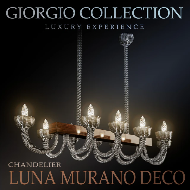 Luna Murano Deco Chandelier — Скачать