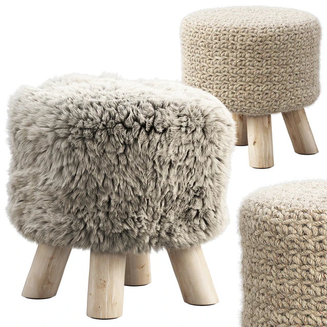 Joybird Yoli pouf (2 options) — Скачать