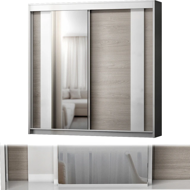 Modern 2 Door Sliding Wardrobe Hokku Designs Colou — Скачать