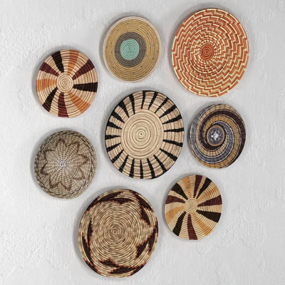 Wicker African wall baskets — Ver 3