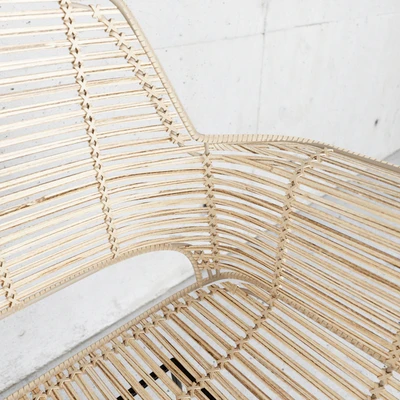 HKLiving Rattan Tub Chair - Natural + Black version — Ver 3