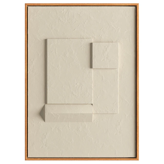 Iolastudios - Plaster Painted Relief Artwork 04 — Descargar