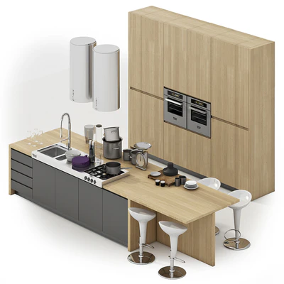 Kitchen with island — Вид 3
