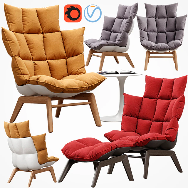 Husk armchair — Скачать