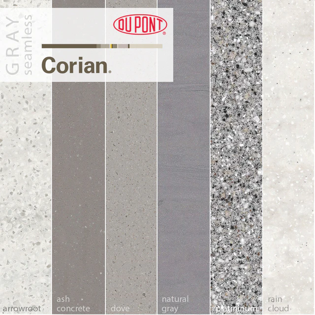 Dupont Corian Kitchen Countertops Gray 1 — Скачать