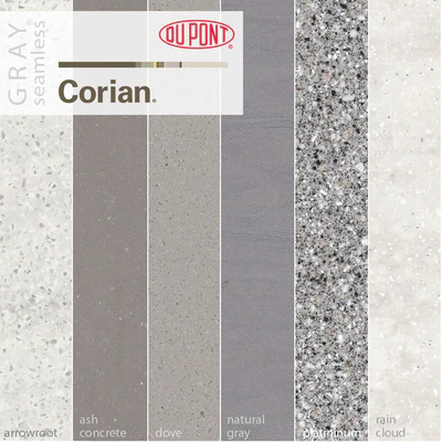 Dupont Corian Kitchen Countertops Gray 1 — Вид 1