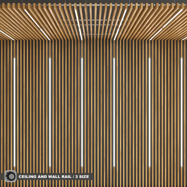 Rack ceiling and wall with built-in lights / TAGinterio — Descargar