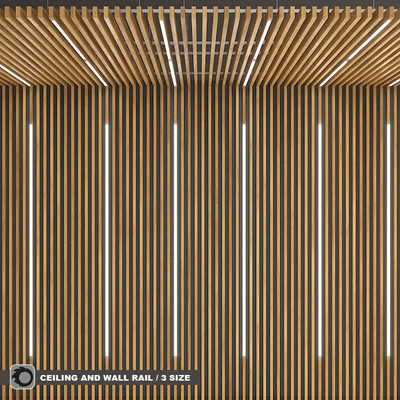 Rack ceiling and wall with built-in lights / TAGinterio — Ver 1