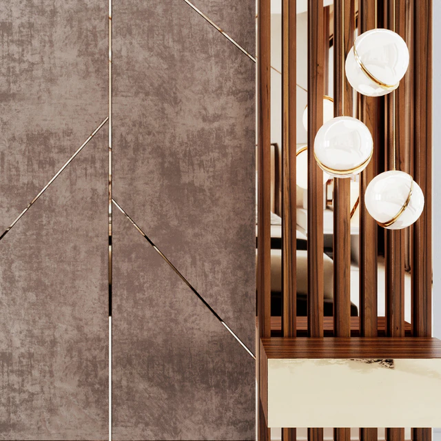 Headboard decoration with bedside tables — Descargar