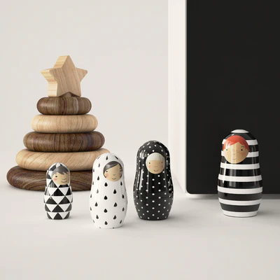 Черно-белый декор в детскую Ikea Stuva — Вид 4