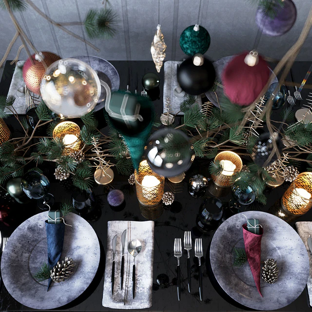 Сервировка "Dark Christmas" — Скачать