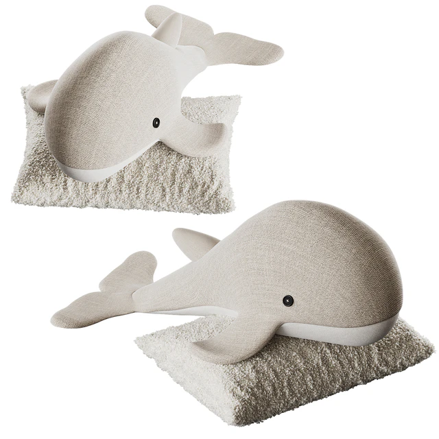 Cute plush whale — Descargar