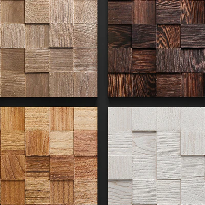 Art Wood panels. Mosaic, wall decor, plank panels, wooden decor, boards, wooden wall, panel, timber, bars — Ver 3
