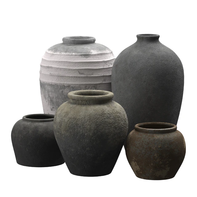 Artisan clay vases — Скачать
