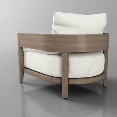 balmain teak lounge chair — Ver 3