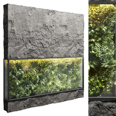 collection outdoor plant stand vertical garden wall glass box vase — Вид 1