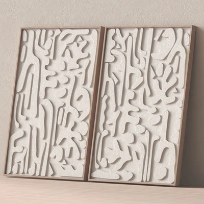 Relief artwork 22 - 3d art wall decor - Panels — Ver 7