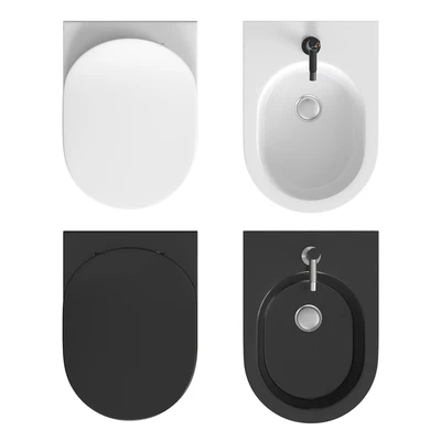 Floor standing toilet and bidet Artceram Chic — Ver 4