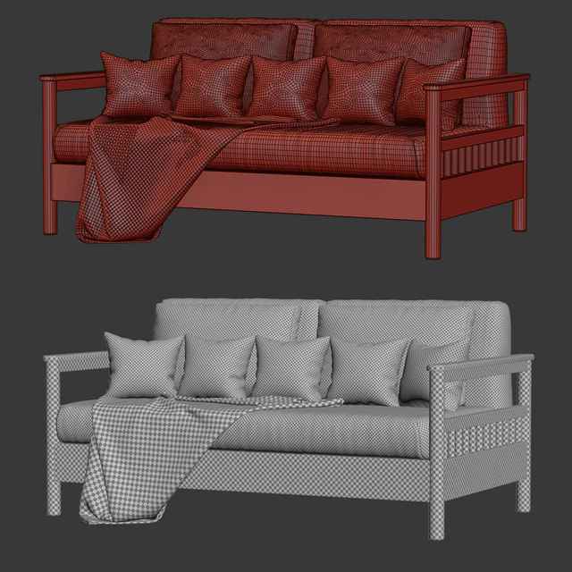 Tribeca outdoor sofa / Double garden sofa — Download