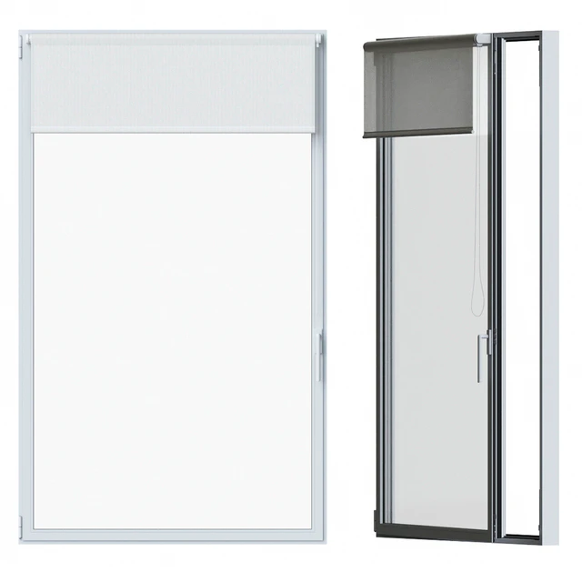 White window with roller blind — Descargar