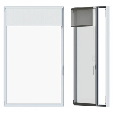 White window with roller blind — Ver 1