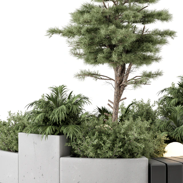 Backyard and Landscape Set Bush and Tree - Set 1217 — Скачать