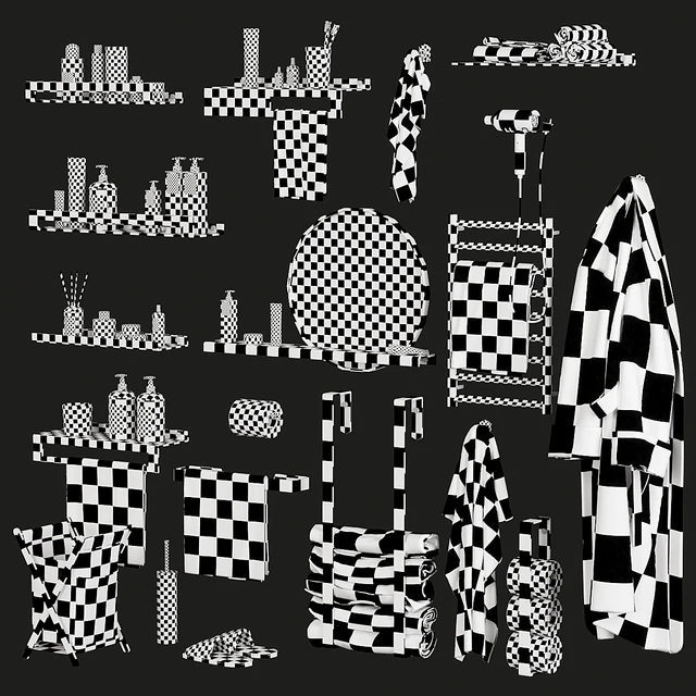 Bathroom and toilet accessories set — Descargar