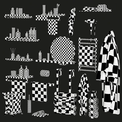 Bathroom and toilet accessories set — Ver 6