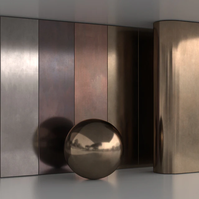 Flat old metal material set 2 — Descargar