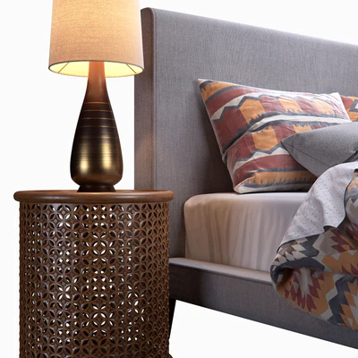 West Elm Mod Upholstered Bed — Ver 3