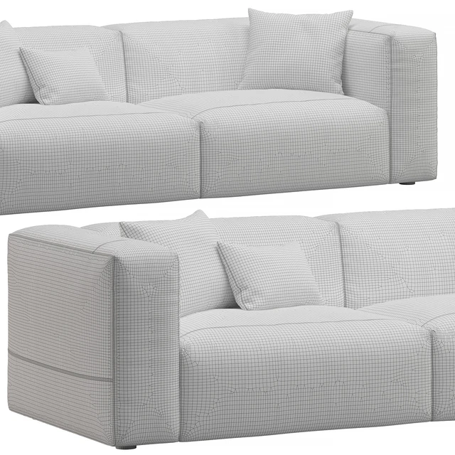 Leather 2seat Cloud Sofa by Prostoria — Скачать