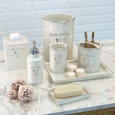 Set of luxury bathroom accessories Salle De Bain from Kassatex — Ver 1