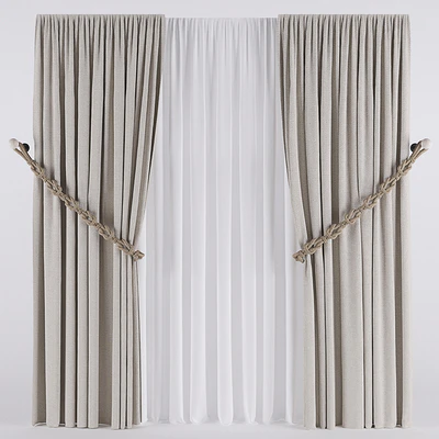 CURTAIN WHITH ROPE — Вид 1